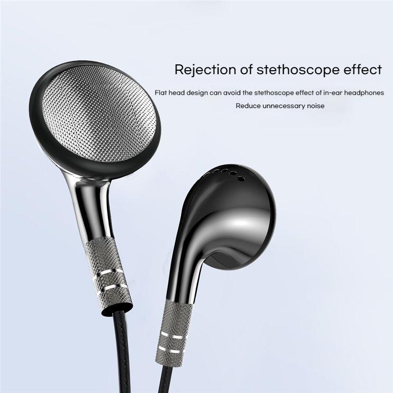 9D Surround Bass Wired Control Earphones 3.5mm In-Ear Headphones For IOS Earbuds with HD Mic Headsets Sports Gaming Handsfree