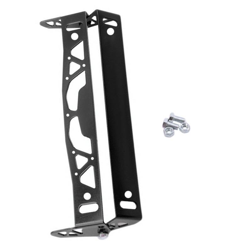Aluminum Car License Plate Frame - Adjustable Rotating Holder For Solid Number Plates With Racing Design 