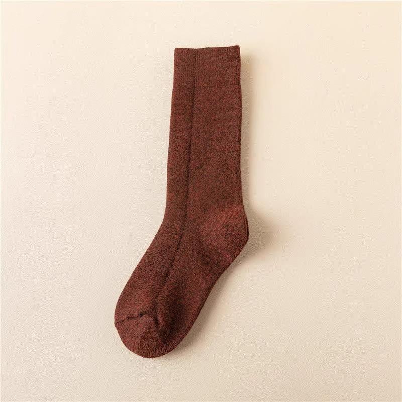 Womens Warm Wool Blend Knee-High Socks Winter Thick Fleece-Lined Casual Cold Weather