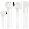 16pcs Mirror Pink Gold Flatware Stainless Steel Cutlery Set Knife Coffee Spoon Fork Dinnerware Set Western Kitchen Tableware
