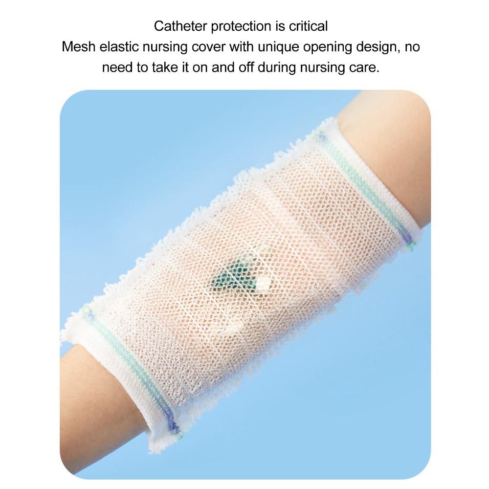Elastic PICC Line Cover Mesh Mesh PICC Line Arm Sleeve Durable Picc Mesh Line Cover  Nursing Care