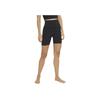 Nike Yoga Luxe Shaping Mid-Rise Fitted Solid Breathable Fitness Shorts Women Shorts Black CZ9195-010