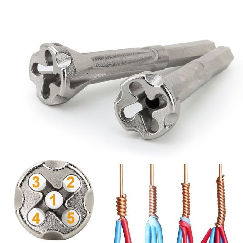 Automatisches Quadratisches Universelles Drahtverdrillwerkzeug 2 5 4 4 6 Schnellverbinder für Elektrokabel 5 Drahtabisolierung Abisolierer Verdriller
