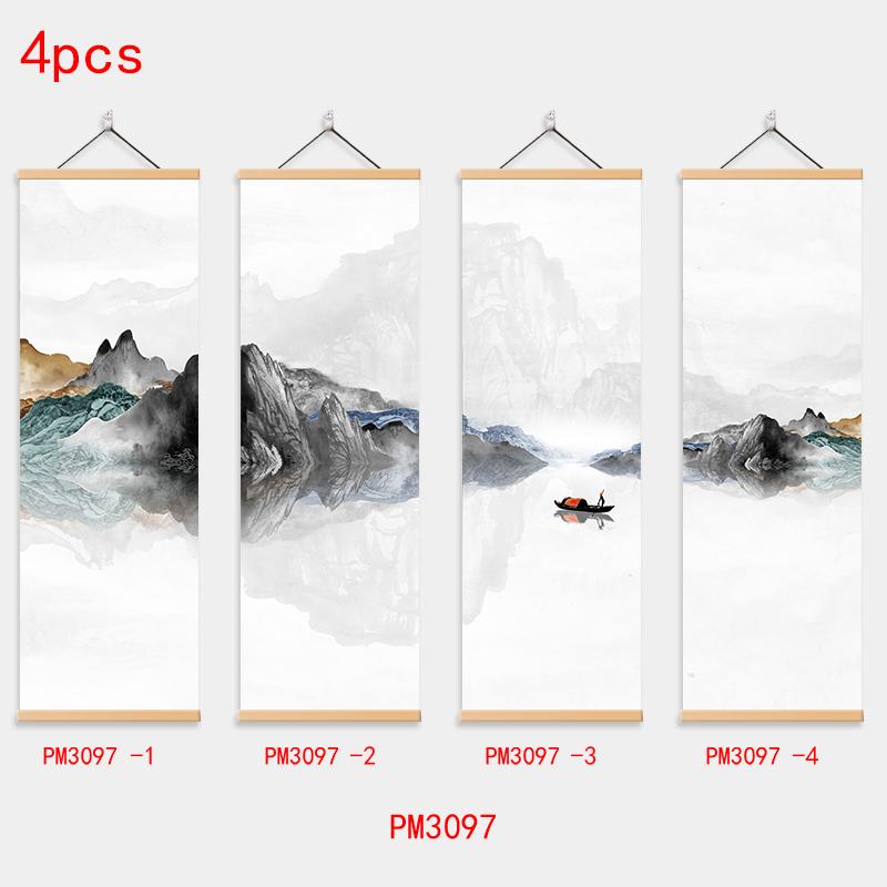 Traditionelle chinesische Landschaftsmalerei, klassische Kunst, Wandbild, Poster, Leinwand