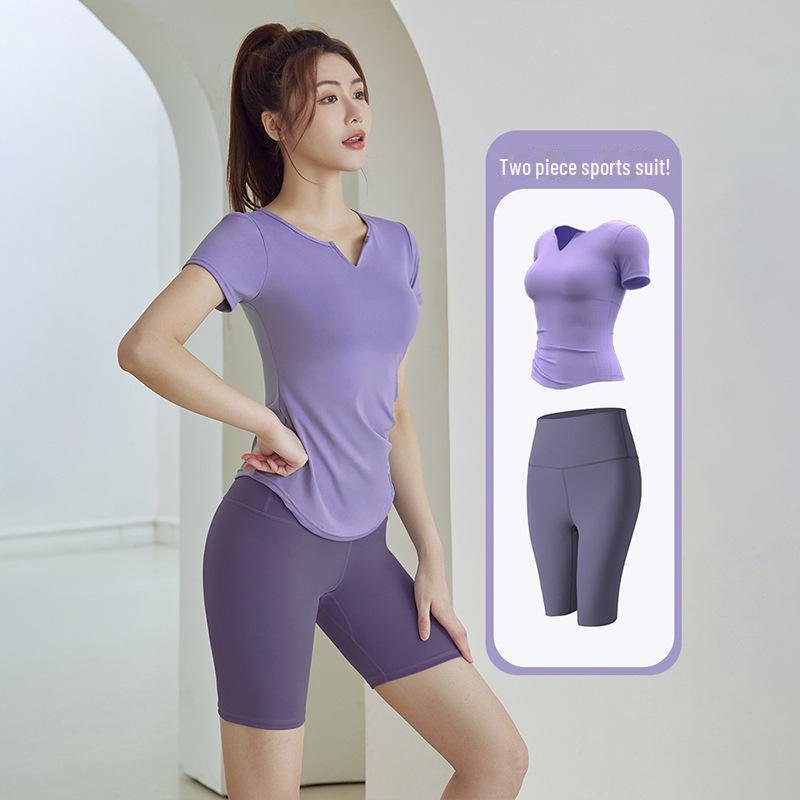 Women's Summer Yoga & Pilates Two-Piece Sports Suit
