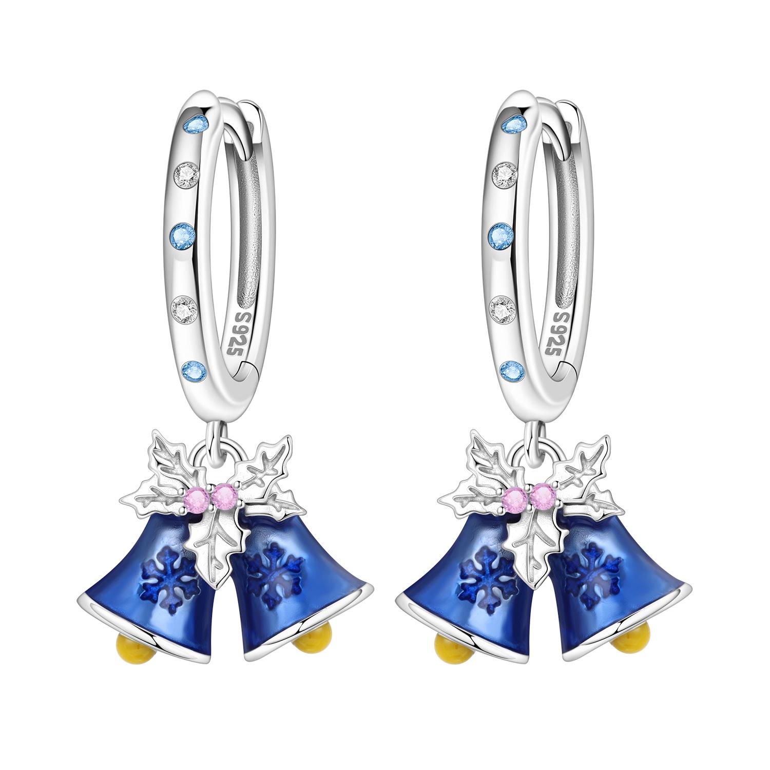 

Original 925 Sterling Silver Stars Moon Colorful Heart Zircon Satellite Earring Jewelry Hoop Earrings Women Party Trendy Gifts