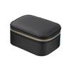Custom Mini Jeelry Box Portable Luxury Travel Pu Leather Earring Ring Box Chic Jewelry Storage with Zipper