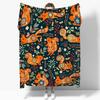Couverture Flanelle Confortable Motif Écureuil – Super Douce, Chaude et Réversible pour Canapé, Lit, Bureau ou Camping – Confort Toutes Saisons