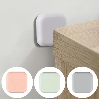1pcs Door Stopper Silicone Handle Bumpers Self Adhesive Protection Porte Pad Mute Sticker Round Square Wall Protector Pad