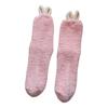 Plush Socks with Rabbit Ears Women Winter Warm Fluffy Socks Thick Soft Cute Floor Socks for Home Bedroom Living Room Sleep