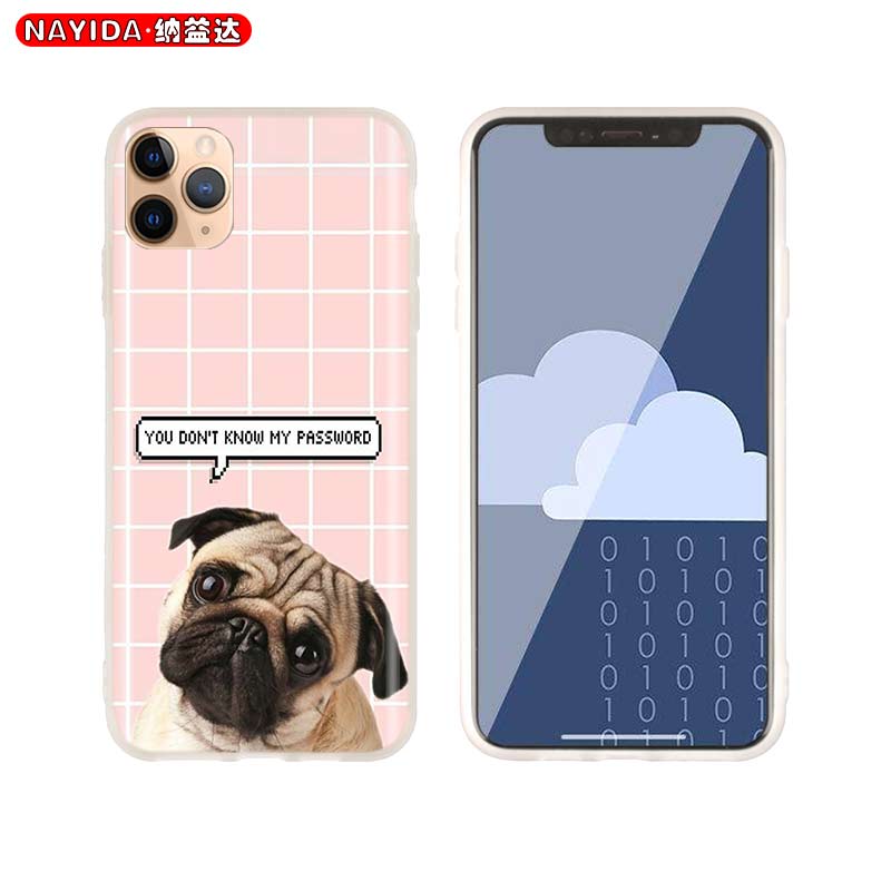 Husa din silicon moale pentru iPhone 13 11 12 Pro X XS Max XR 6 6S 7 8 Plus SE Mini Husa Cute Pug Dog