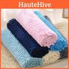 Ultra-absorbent Chenille Bathroom Rug Set Modern Simple Style Non-slip Bath Mats