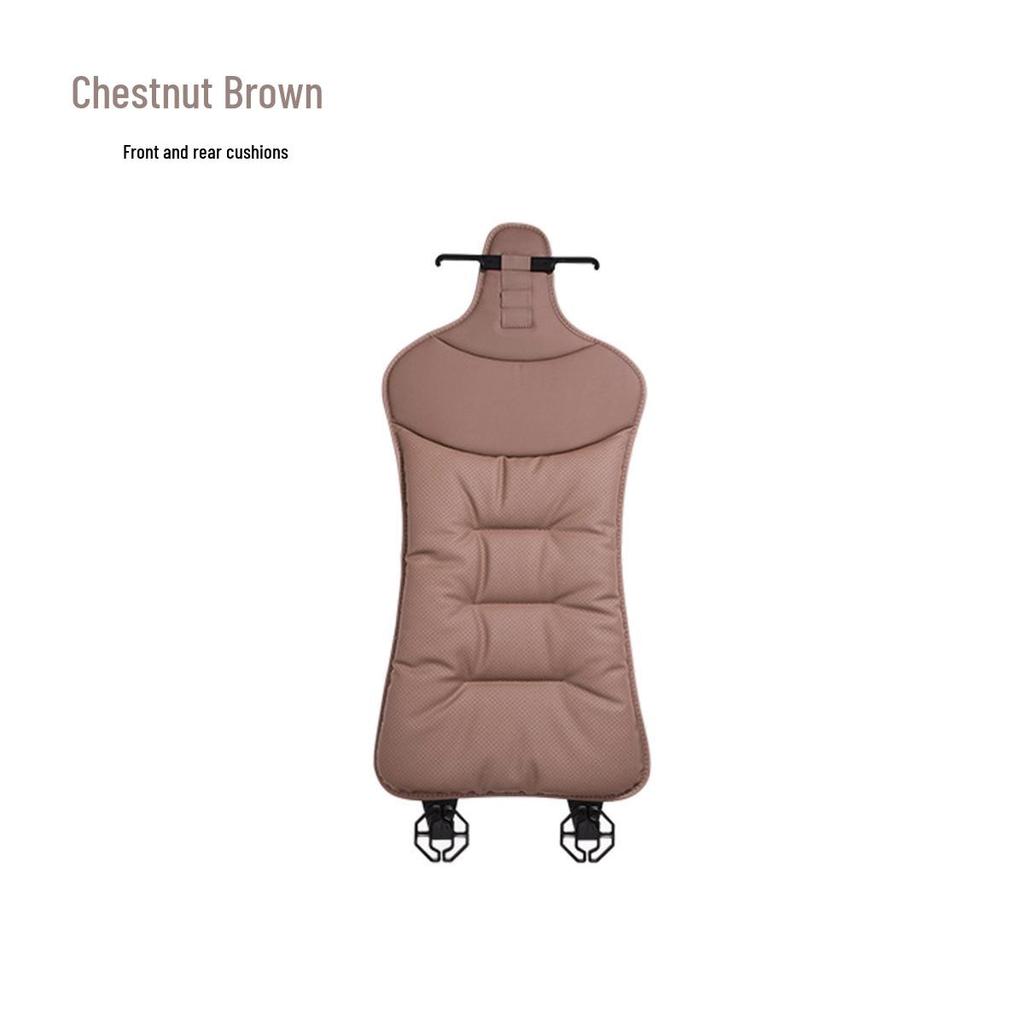 Universal Nappa Leather Car Seat Cushion for Mercedes-Benz/BMW - All Seasons, Single Piece Cover