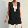 Women's Fashion Plus Size Vest Women's Women's Vest Jacket Slim and Elegant Solid Color Vest