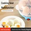 Compact Automatic Egg Boiler & Steamer with Anti-Dry Protection - Perfect for Home Breakfasts