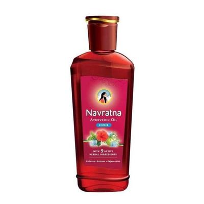 Navratna Ayurvedisches Kühlöl | Kraft von 9 Ayurvedischen Kräutern | Lindert Kopfschmerzen, Müdigkeit, Schlaflosigkeit und Verspannungen