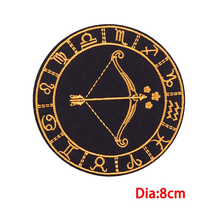 

10pcs /Lots 12 Constellation Embroidered Patches Diy Jackets Hats Sew Badges Iron On Patches For Clothing Thermoadhesive Patches