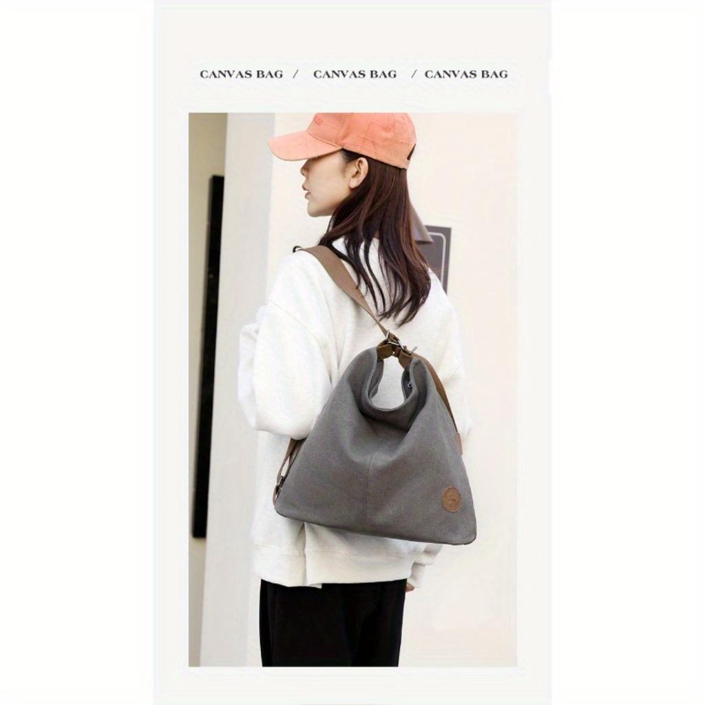 2026 Nuova Borsa a Shopper in Tela da Donna Coreana, Minimalista Trendy Grande Capacità Versatile Zaino a Spalla Borsa a Mano Per Uso Quotidiano Casual