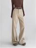 High-Waisted Women's Wide-Leg Jeans with Contrast Stitching - Versatile, Slimming, and Crisp Pants for Spring and Autumn.