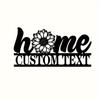 Metall-Wandkunst Sonnenblume Vintage Heimdeko Personalisiertes Geschenk für den Garten