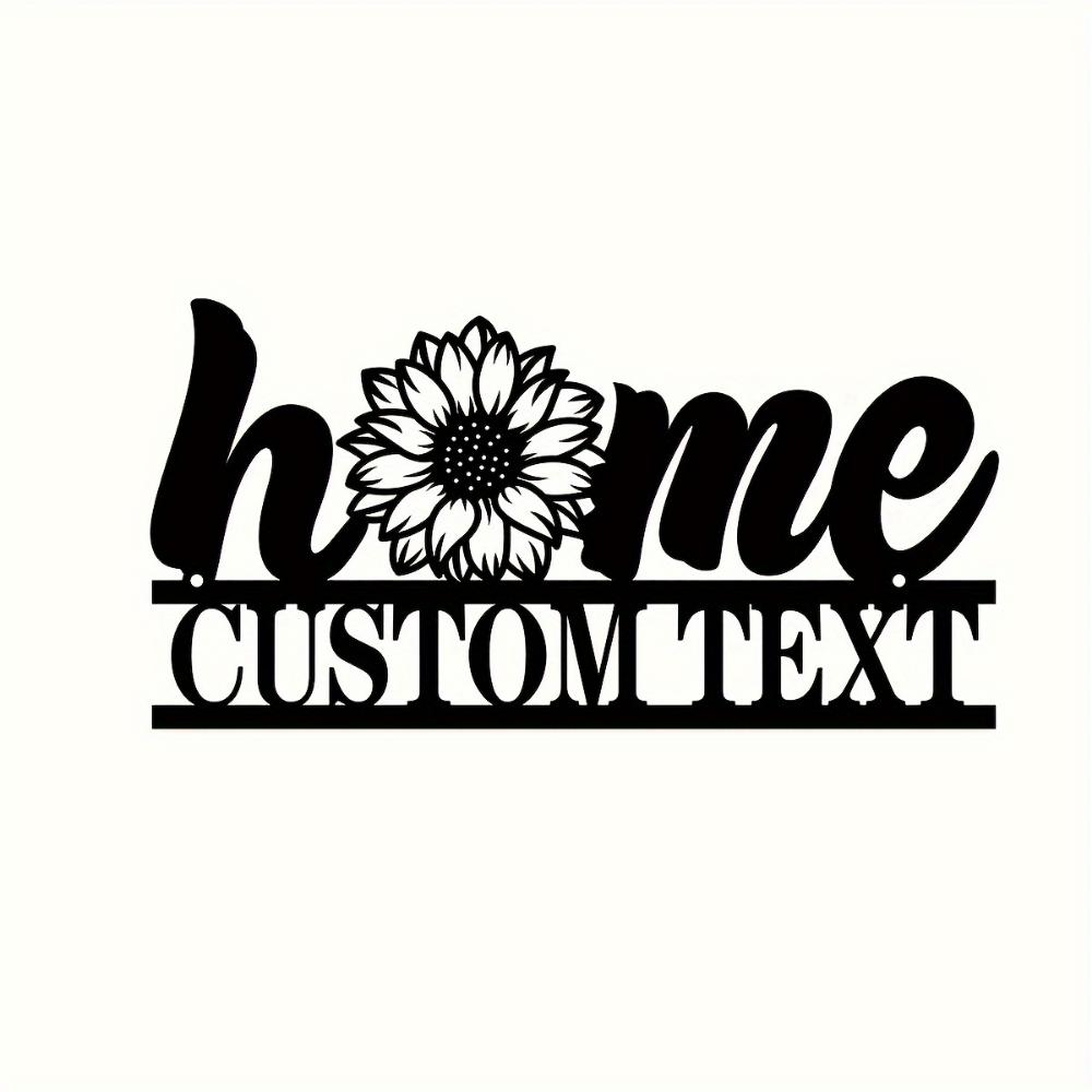 Metall-Wandkunst Sonnenblume Vintage Heimdeko Personalisiertes Geschenk für den Garten