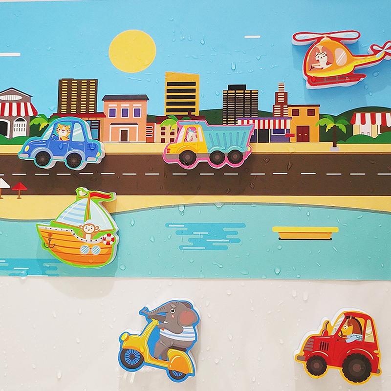 Summer Baby Bath Toys Alphanumeric Letter Animal Puzzle Soft Eva Kids Baby Bathroom Water Toys Baby Toys For 0 12 Months 1 Years
