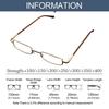 Vintage Eye Protection Reading Glasses Ultralight Metal Presbyopic Eyewear Square Hyperopia Eyeglasses for Men Women +1.0 +4.0