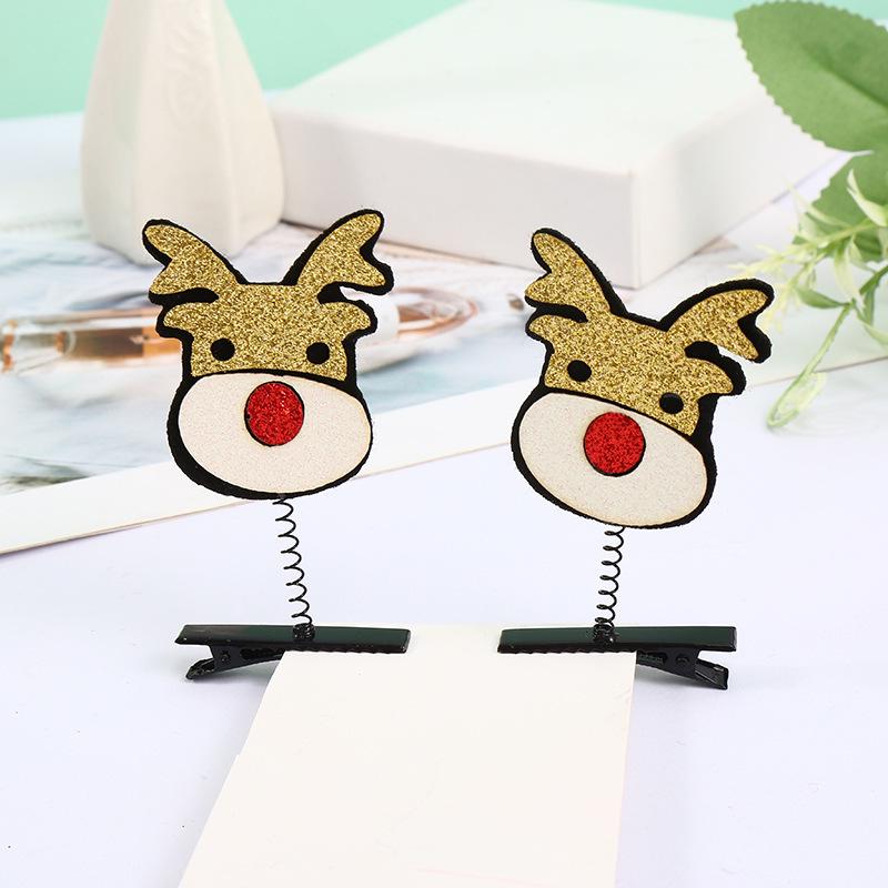 

Stylish Sweet Girl Christmas Santa & Reindeer Decorative Hair Clip
