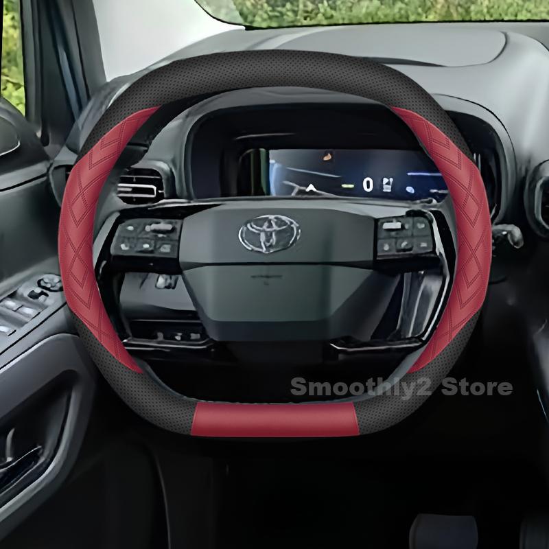 Leather Car Steering Wheel Cover For New Toyota Proace City 2025 Wear-resistant Auto Steering Wheel interior Accessories 2025