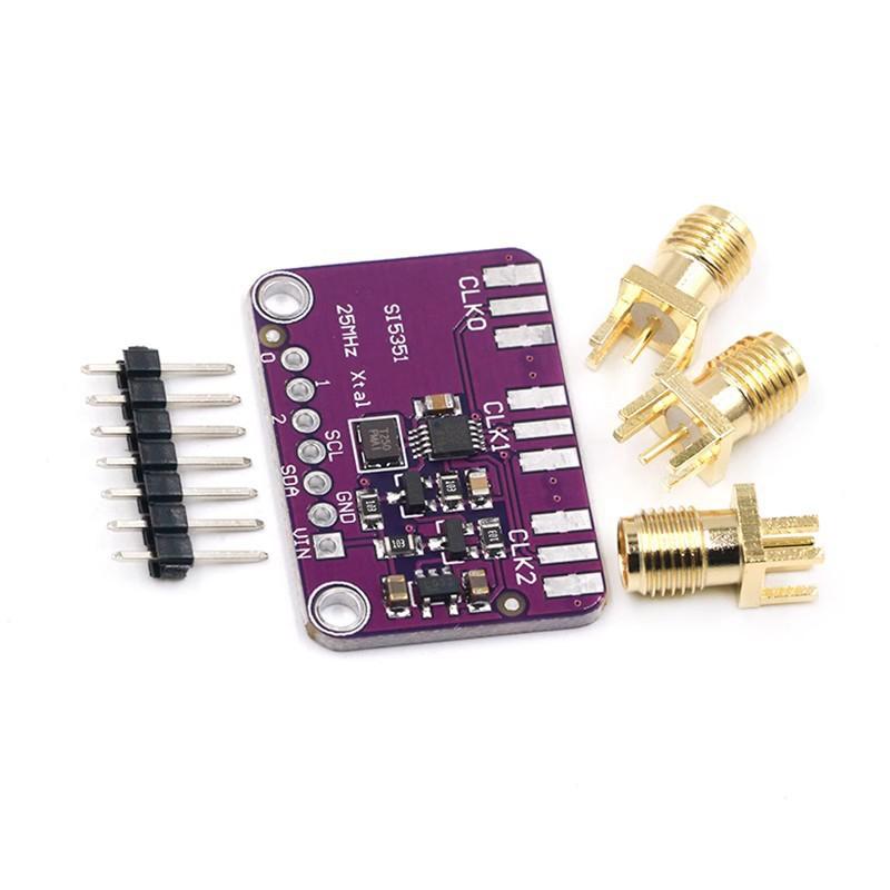 1 Set Signal Generator Clock 8Khz-160Mhz Dc 3V-5V Cjmcu-5351 Si5351A Si5351 I2C Clock Generator Breakout Board Module