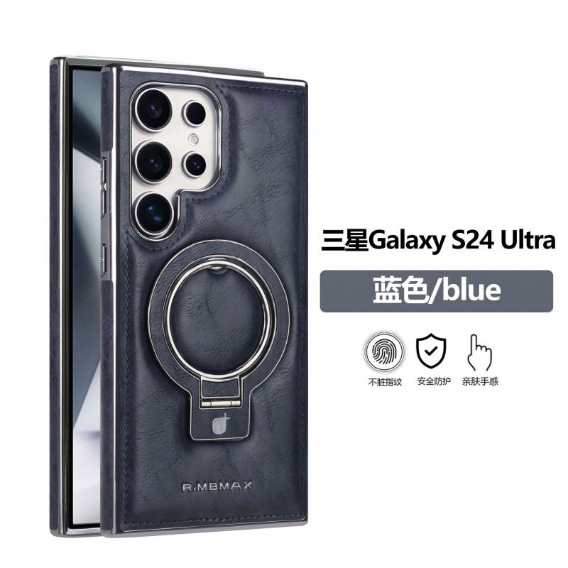 Magnetic Leather Phone Case With Kickstand Galaxy S26 Ultra S25 S24 S23 - Shockproof