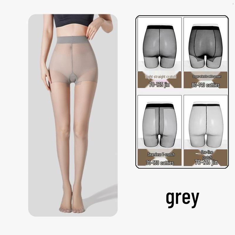 Anti-Haftananas Damen Ultra-Dünne Hochtransparente Nude-Feel Schwarze Seidenstrümpfe, Langlebig & Sexy mit Nicht-Rutschendem Schritt.