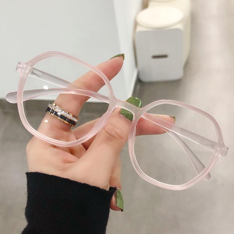 Anti-Blue Light Glasses Large Frame Square Eyewear Women Men Daily Leisure Eyeglasses Blue Light Blocking Man Lady Eyeglasses