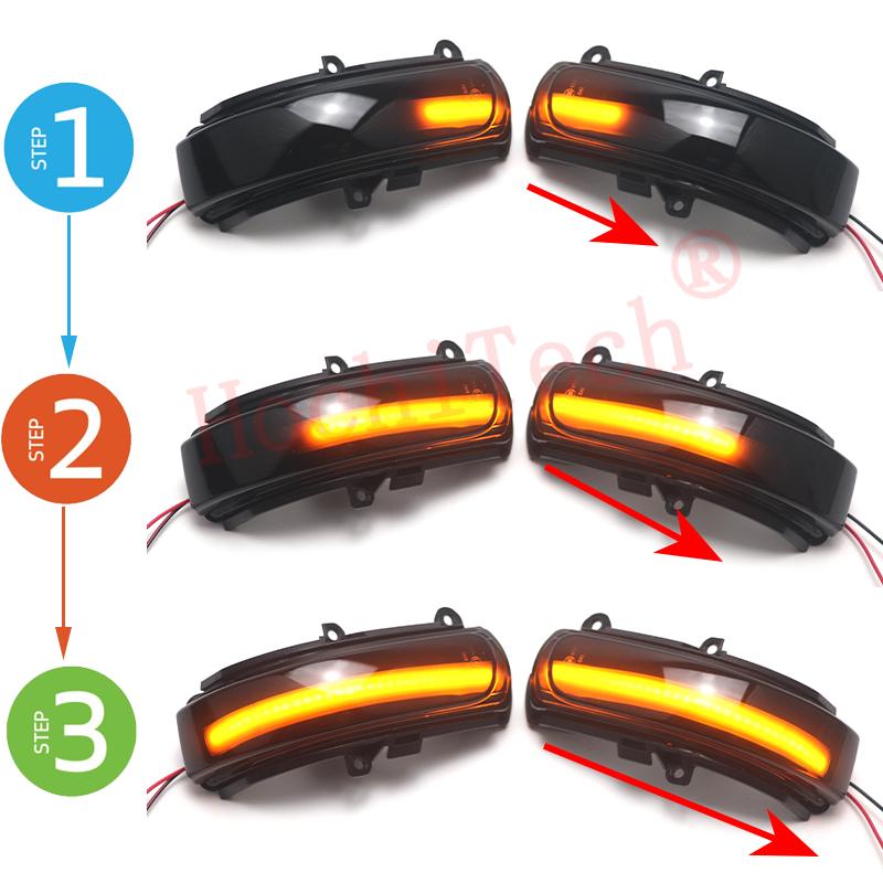 Dynamic Turn Signal LED Side Mirror Indicator Blinker Sequential Lamp for Toyota ZRE15 Corolla Rukus Zelas AGT20 Reiz Mark X