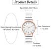 Women's Seiko Replica Watch with Elastic Strap: Stainless Steel, Waterproof, Stylish, Easy-to-Read Dial, Precision Quartz Movement, White, Ideal for B