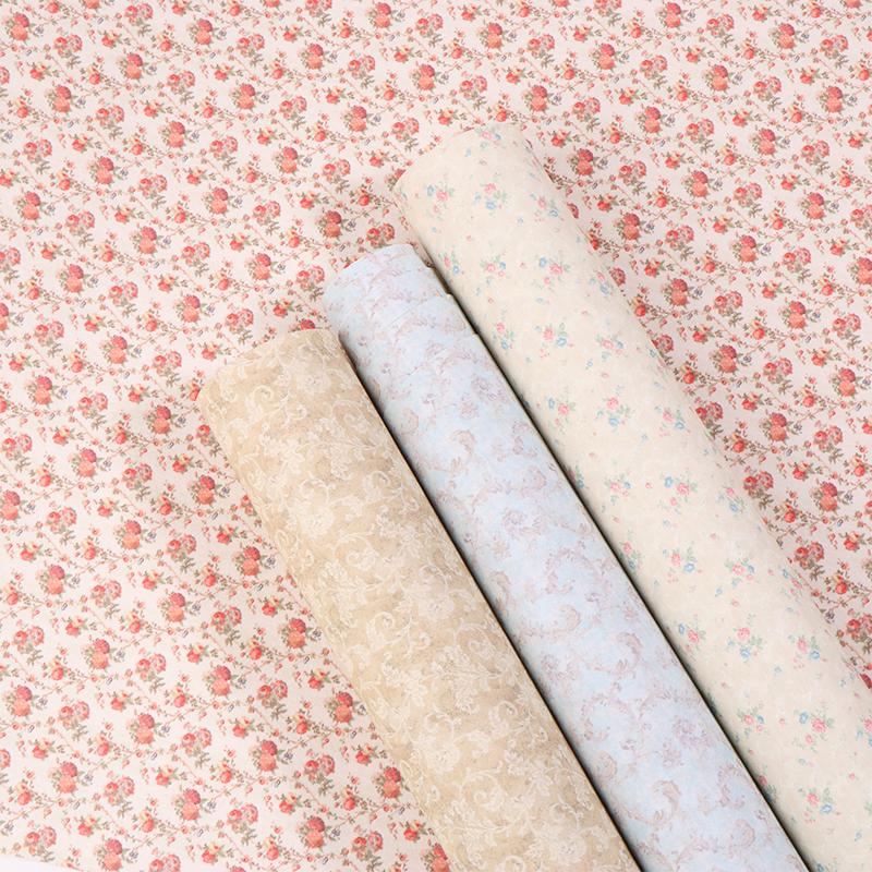 1 Meter 1/12 Dollhouse Printed Wall Paper Floor Covering Doll Home Background Sticker Decor Micro Scene Construction Props