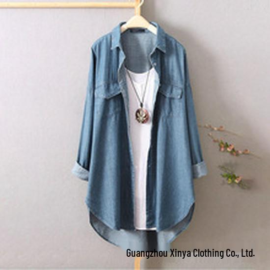 Abito Casual Retro in Velluto a Coste Autunno & Inverno Taglie Forti per Donna