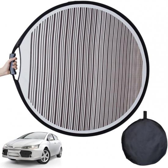 Homaisson Car Dent Detection Board With Storage Bag, 32 Inch Striped Light Reflector Board, Flexible Foldable Dent Panel, Dent Fix Tool For Vehicle