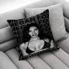 M-Megan Fox Cool Throw Pillow Case For 45x45cm 40x40cm 30x30cm 50x50cm 55x55cm Square Home Pillowcase Case
