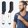 Electric Beard Straightener Brush PTC Heating Portable Compact ABS Nylon  Men Hair Straightening Styling Comb