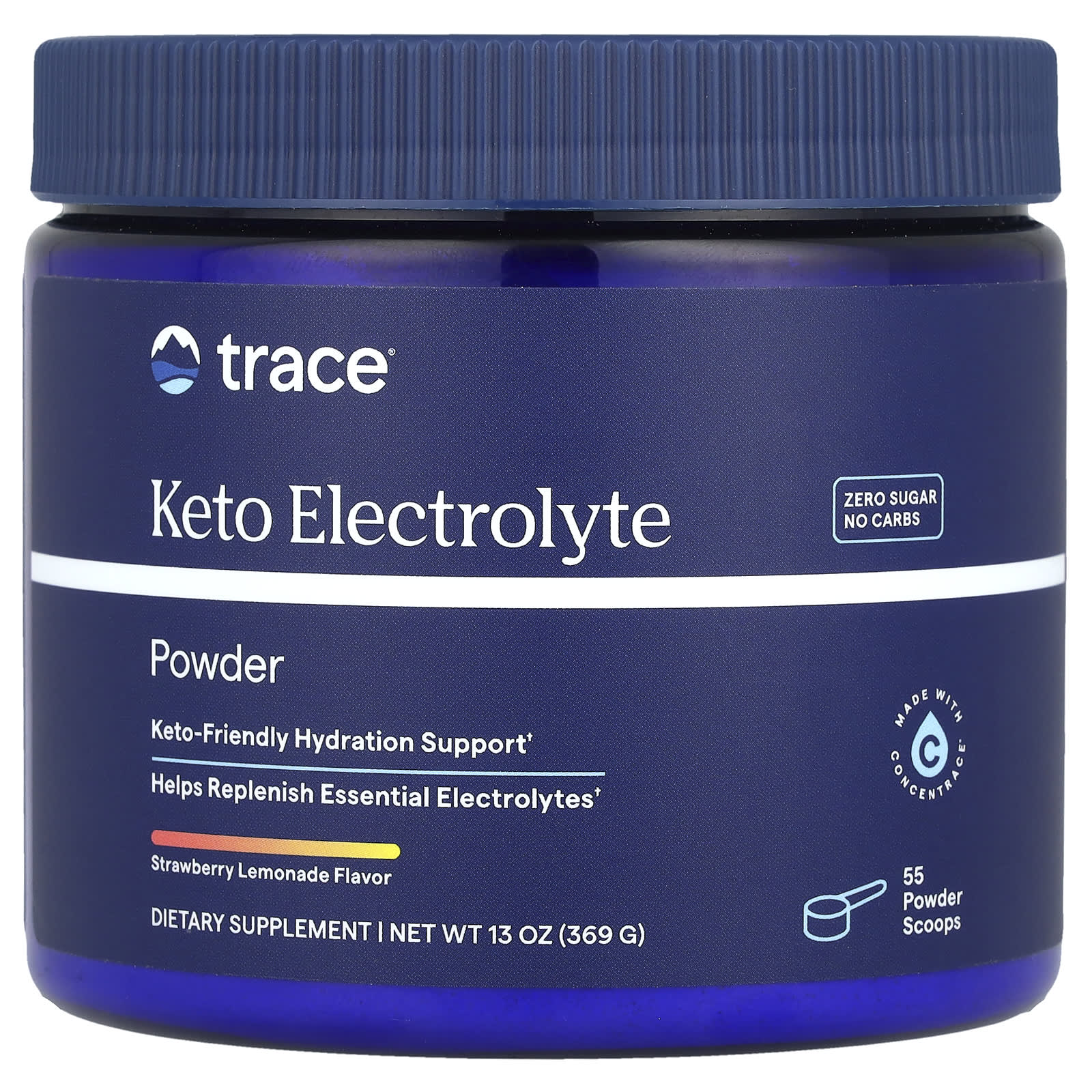 

Keto Electrolyte Powder, Strawberry Lemonade, 369G (13Oz)