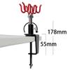 Airbrush Holder Clamp-On Stand Holds 2 Airbrushes Hobby Spray Gun Parts Table Bench Top Mount Airbrush Tool Accessories