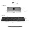 iClever Foldable Keyboard, Bluetooth, USB, Touchpad, Switches Between 3 Devices Simultaneously, Stand, Mini Keyboard, Aluminum, Compatible with