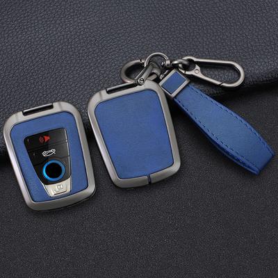 Zinklegierung Leder Auto Smart Fernbedienung Schlüsselhülle Abdeckung für BMW I3 I8 Serie Schutzhülle Schlüsselanhänger Auto Innen Schlüssel Tasche Zubehör