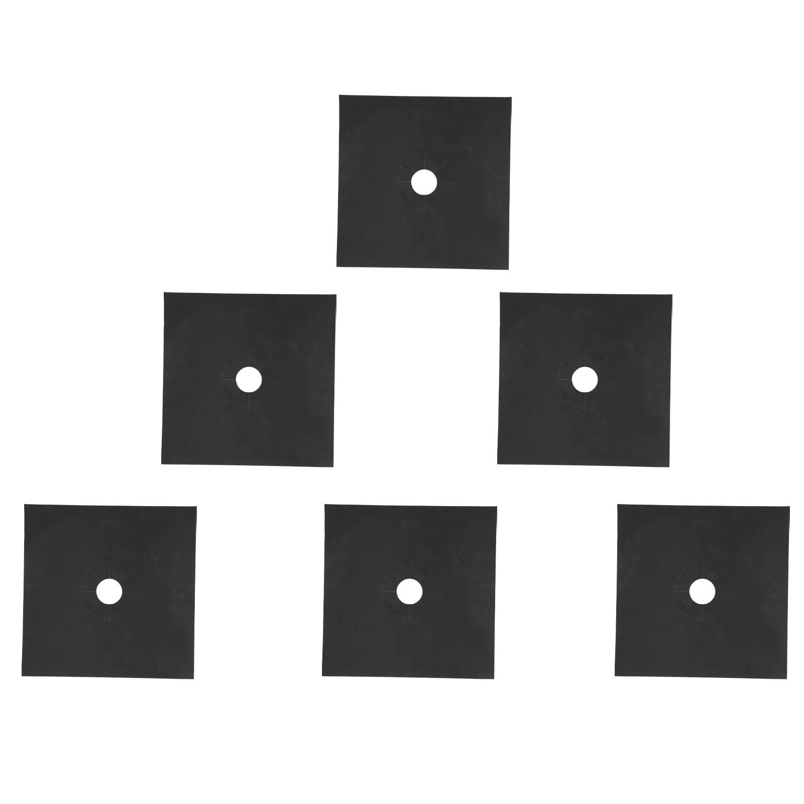 

6Pcs Stove Burner Cover PTFE AntiFouling OilProof Reusable NonStick Gas Stove Protective Pad