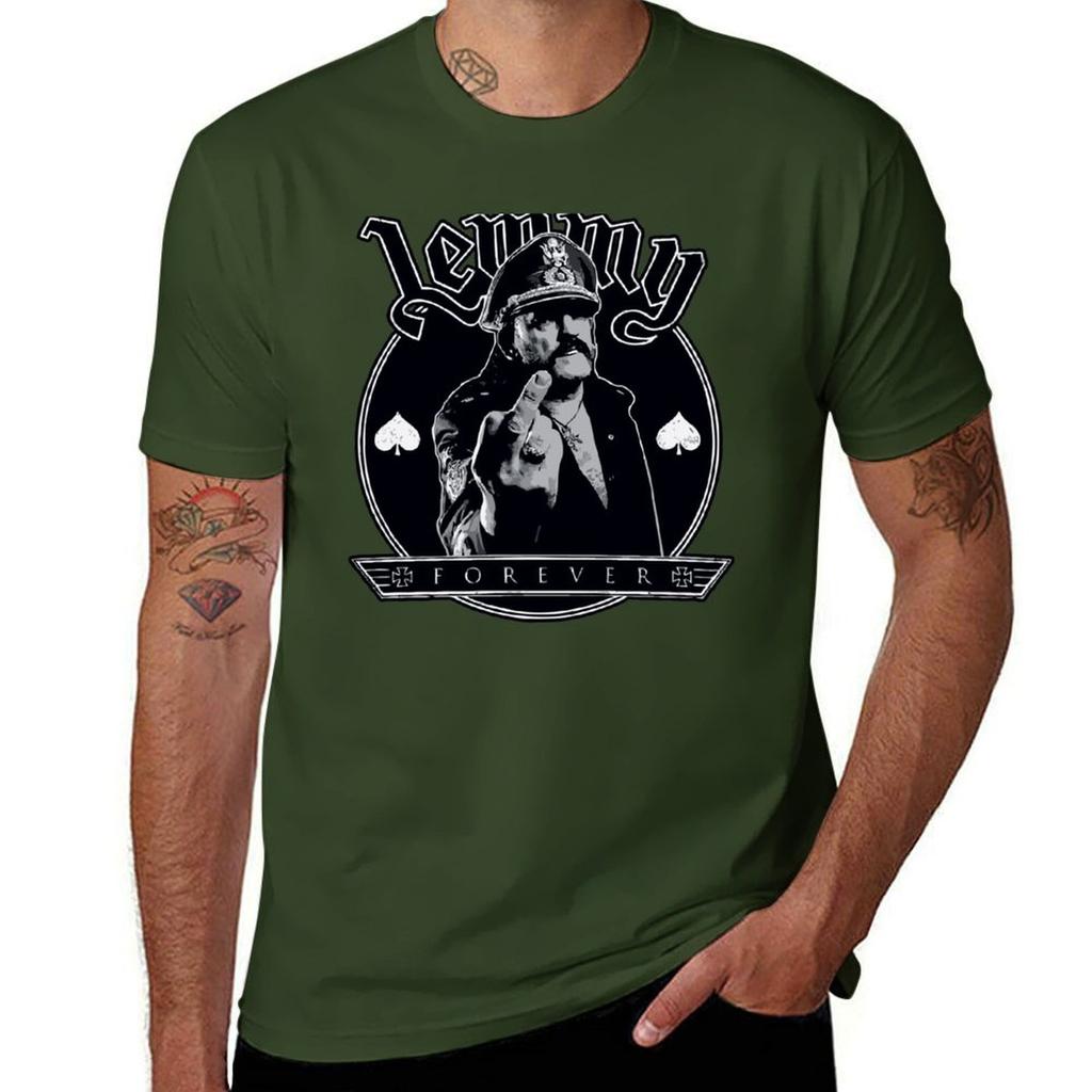 Lemmy Forever T-Shirt Graphics Anime Clothes Plus Size Tops Mens Vintage T Shirts