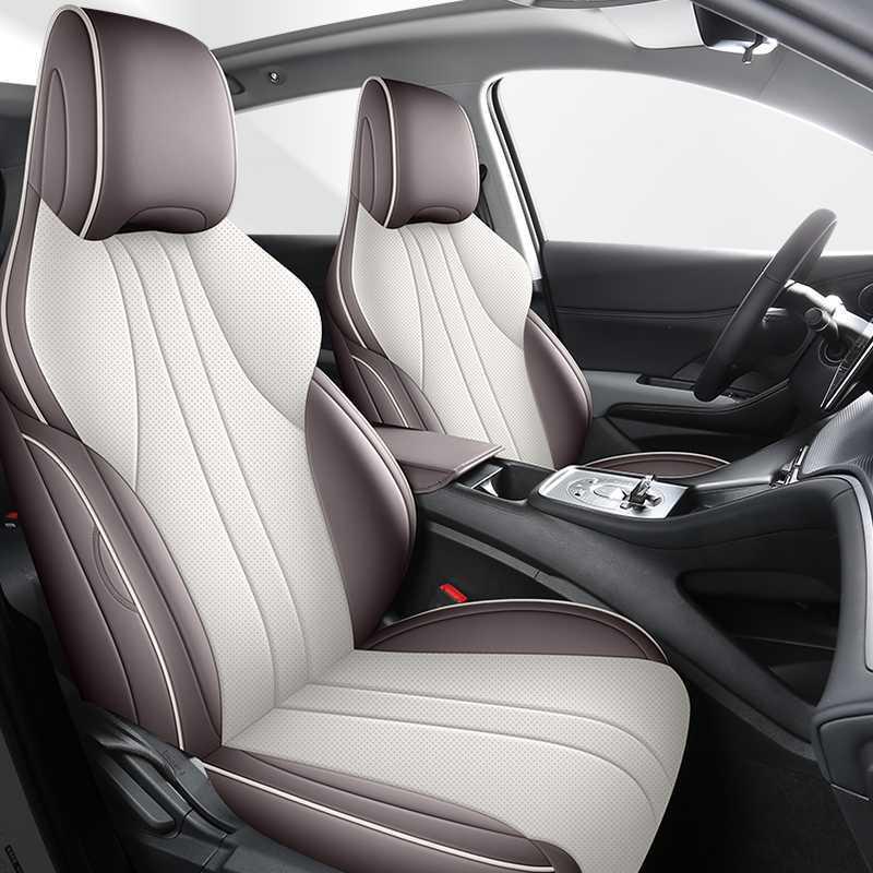 BYD Seagull 05DMI All-Season Full Coverage Breathable Leather Seat Covers Specific Model Year [Half Rear Coverage]