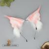 Handmade Plush Animal Ear Headband Cosplay Anime Convention - Lynx Cat Ears Hair Accessory In Sweet Kawaii Style