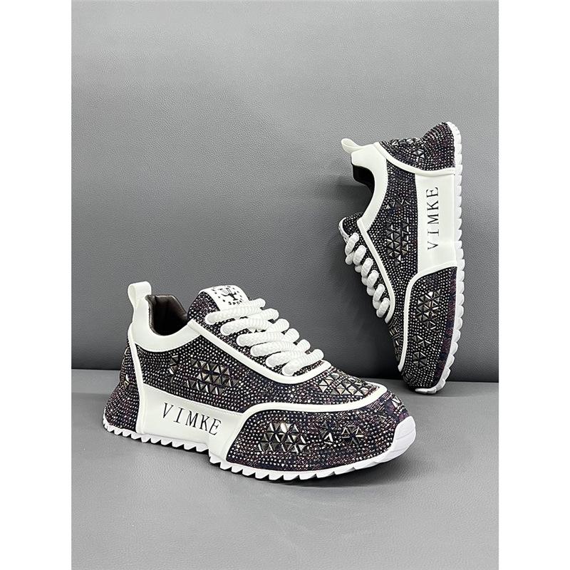 Light Luxury New Spring European Hot Diamond Casual Board Shoes Platform Shoes Star Dl