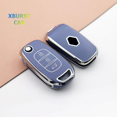 Shell for Renault Kadjar Captur Megane Sandero Stepway Logan Clio 5 2022 Arkana 2020 2021 Kwid 2023 TPU Car Flip Key Case Cover